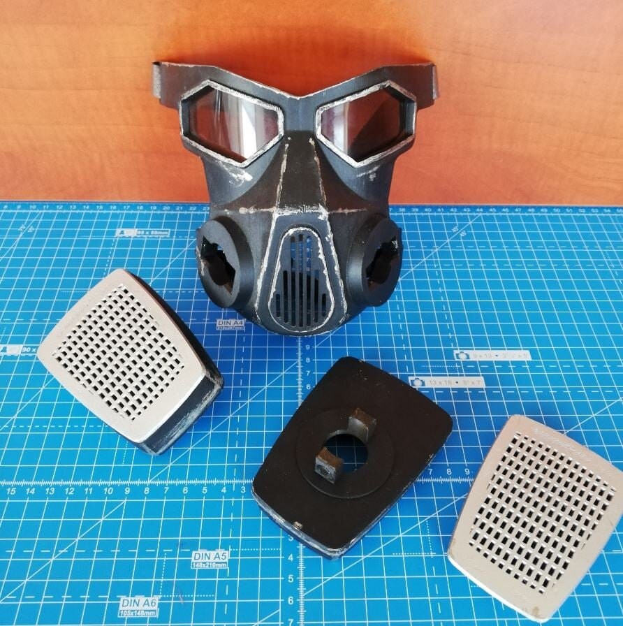 Diy Riot Mask Raider Mask for Fall out Costumes | Raw DIY Parts Kit – 3D Cauldron