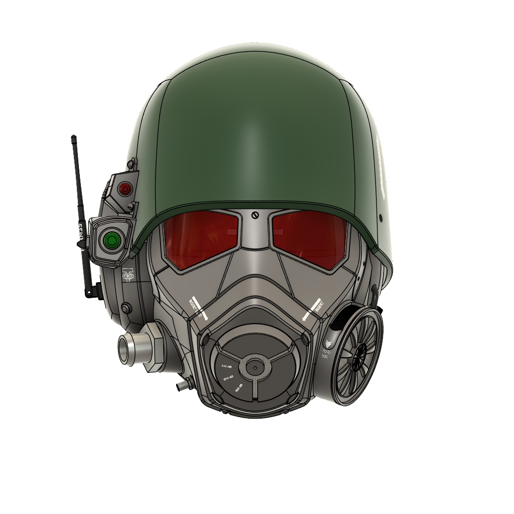 Fallout Ranger Helmet Concept Fallout NCR Ranger Helmet | Scaled to Fit | Raw DIY Kit – 3D Cauldron